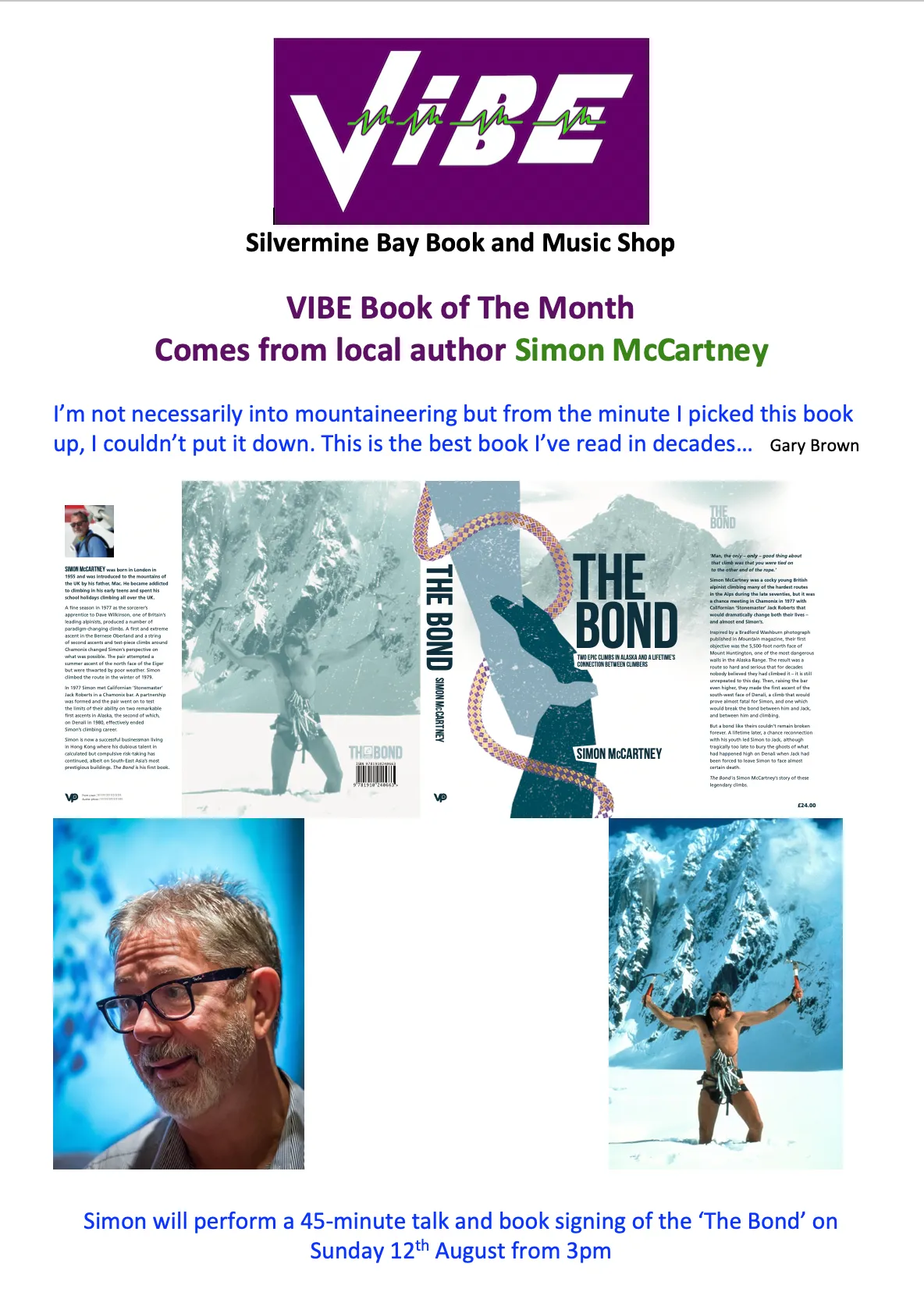 Simon McCartney event poster