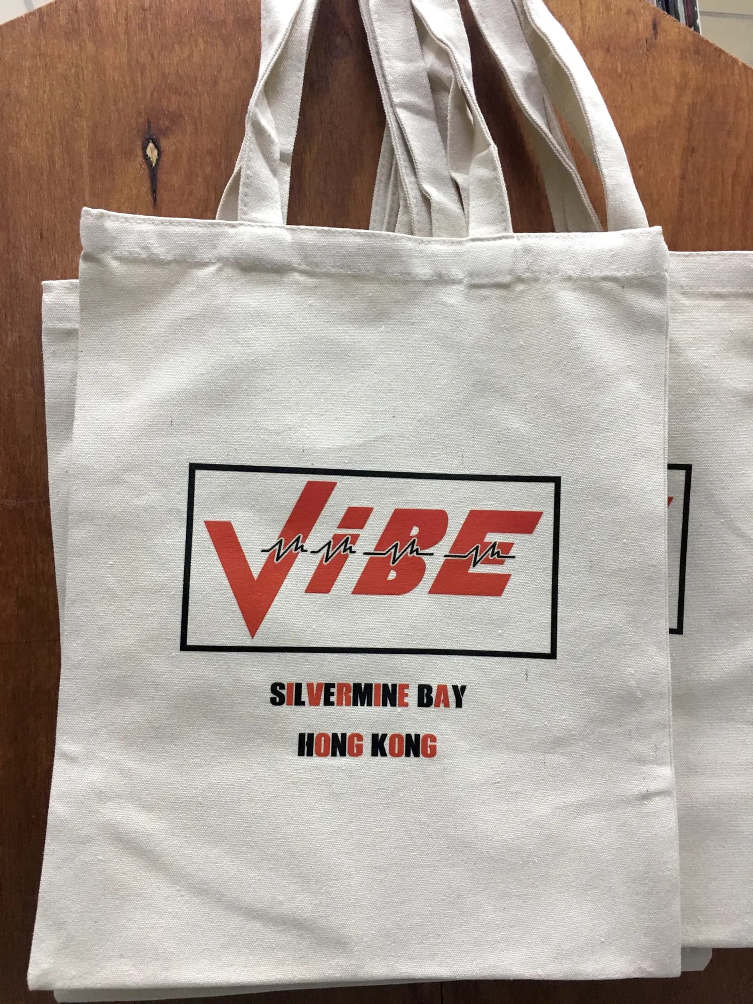 VIBE tote bags