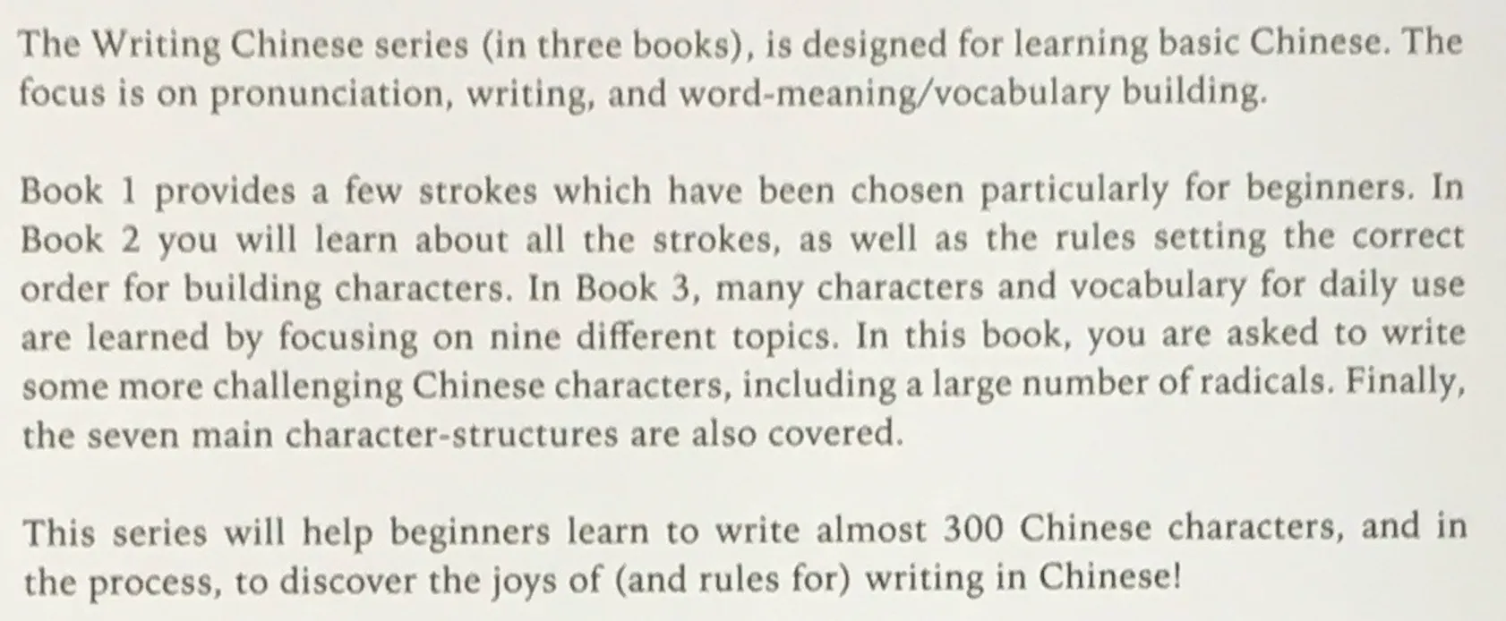 Doris Du — Writing Chinese Characters, books 1–3